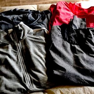 Lot of 4 New Balance Lon Sleeve Workout Tops Sz XL